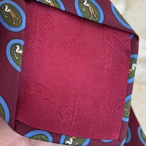 Gucci 100% Silk Golf Printed Tie - Picture 9 of 11